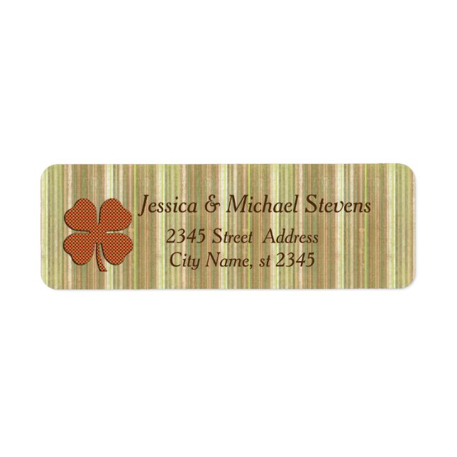 Classy retro Irish lucky shamrock (Front)