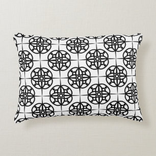 Classy Retro Vibe Geometric Pattern Decorative Cushion