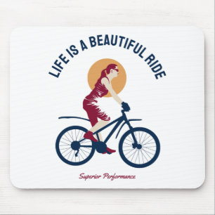Classy Rider - Life is a Beautiful Ride Mouse Mat