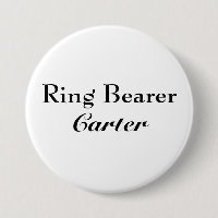 Classy Ring Bearer Button