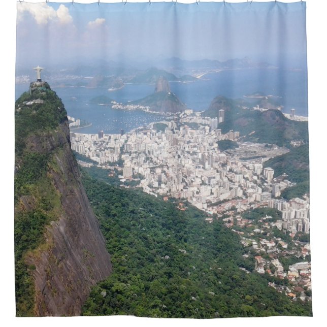 Classy Rio de Janeiro Brazil Photo Designed Bath Shower Curtain (Front)