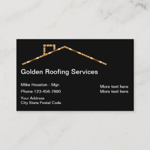 Classy Roofing Real Estate Business Card