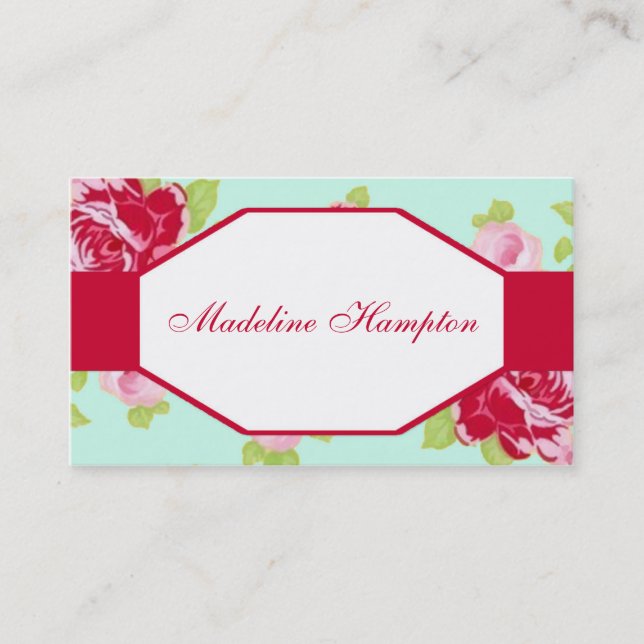 Classy Rose Business Card (Front)