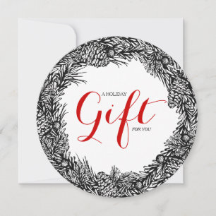 Classy Round Holiday Gift Certificates