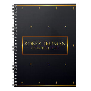 Classy Royal Dark Blue Gold Notebook