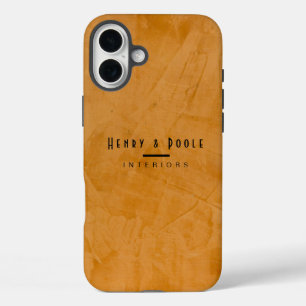 Classy Rustic Dante Orange Interior Designer iPhone 16 Plus Case