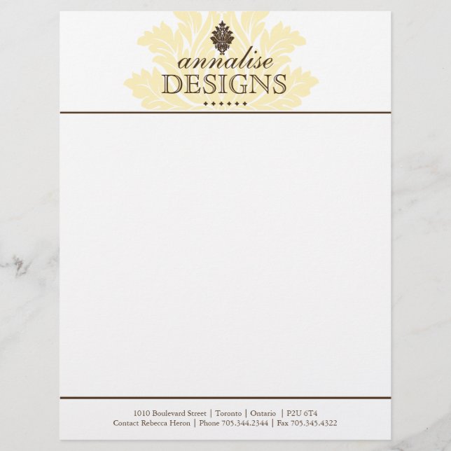 Classy Salon and Spa Letterhead (Front)