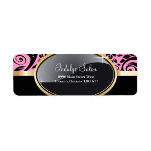 Classy Salon and Spa Return Address Labels