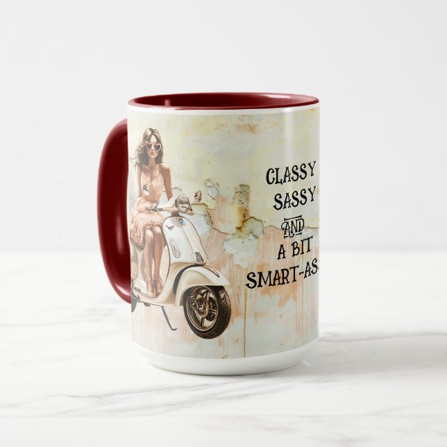 CLASSY SASSY AND A BIT SMART-ASSY MUG (Front Left)