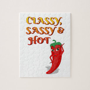 Classy Sassy And Hot Pepper Diva Jigsaw Puzzle