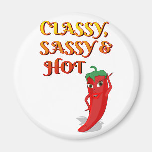 Classy Sassy And Hot Pepper Diva Magnet