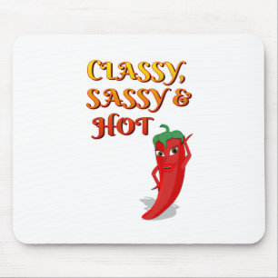 Classy Sassy And Hot Pepper Diva Mouse Mat