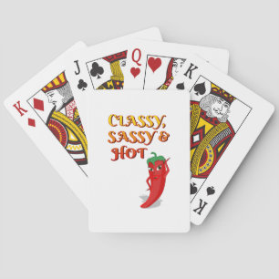 Classy Sassy And Hot Pepper Diva Playing Cards