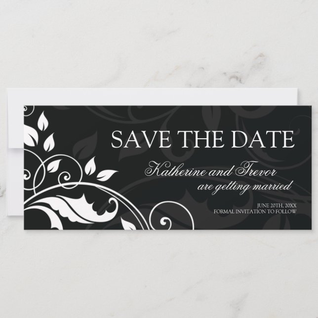 Classy Save the Date Wedding Invitation (Front)