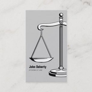 Classy Scales of Justice Business Card