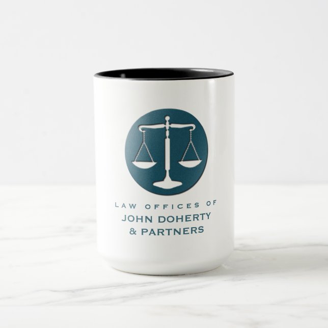 Classy Scales of Justice | Law Office Mug (Center)