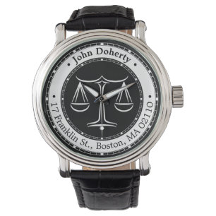 Classy Scales of Justice Lawyer Watch