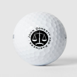 Classy Scales of Justice   Professional Lawyer Golf Balls