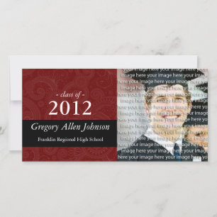 Classy School Graduation Photo Announcement Cards