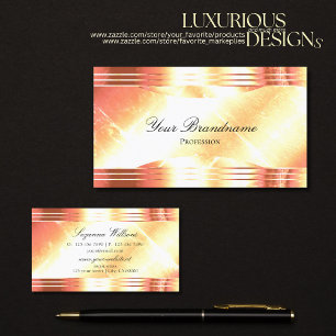 Classy Shimmery Rose Gold Luxurious and Elegance Business Card