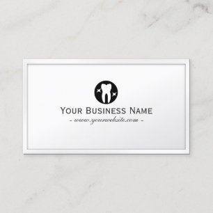 Classy Shiny Teeth Dental Business Card