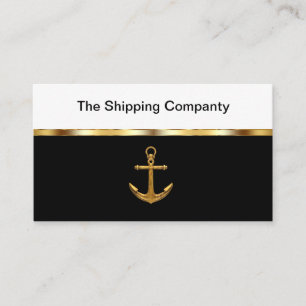 Classy Shipping Service Nautical Theme Business Card