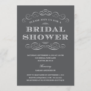 CLASSY SHOWER BRIDAL SHOWER INVITATION