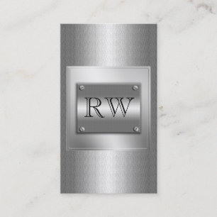 Classy Silver Metal Indestructible Business Cards