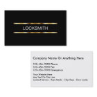 Classy Simple Locksmith Business Cards