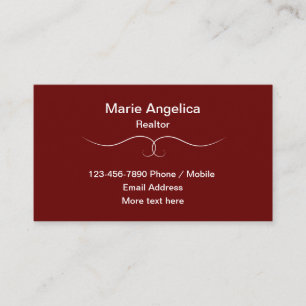 Classy Simple Realtor Real Estate Business Cards