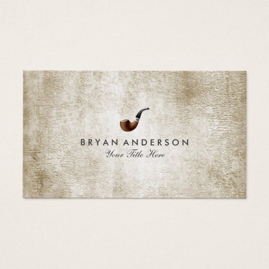 Classy Smoking Pipe Business Card