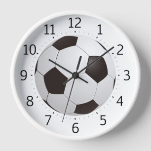 Classy Soccer Ball   Cool Gifts Clock