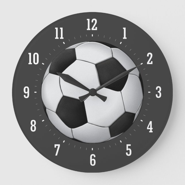 Classy Soccer Ball | Cool Gifts Large Clock (Front)