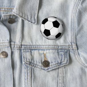 Classy Soccer Ball Sport Gifts 6 Cm Round Badge