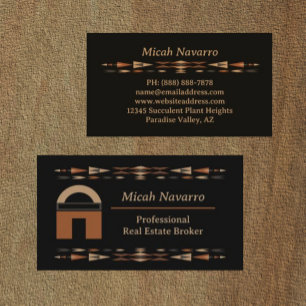 Classy Southwestern Real Estate Business Card