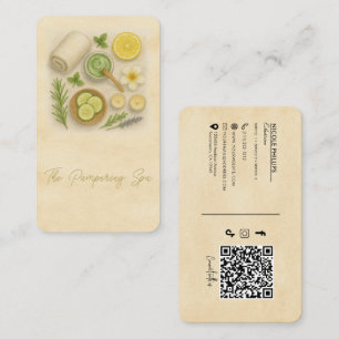 Classy Spa Beauty Technician Aesthetician  Business Card