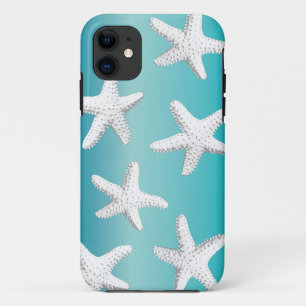 Classy Starfish Sea Stars Blue iPhone 5 Case