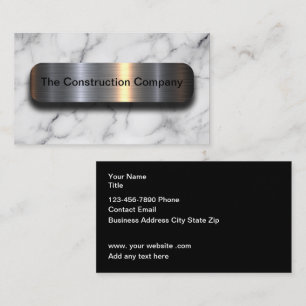 Classy Stone Marble Look Modern Business Cards