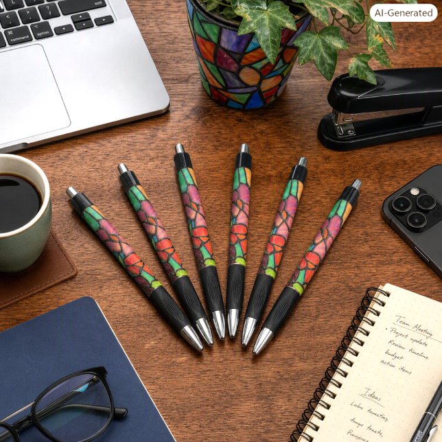 Classy Style Floral Stained Glass Pen  (Creator Uploaded)