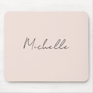 Classy Stylish Script Add Your Name Mouse Mat