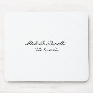 Classy Stylish Script Add Your Name  Mouse Mat