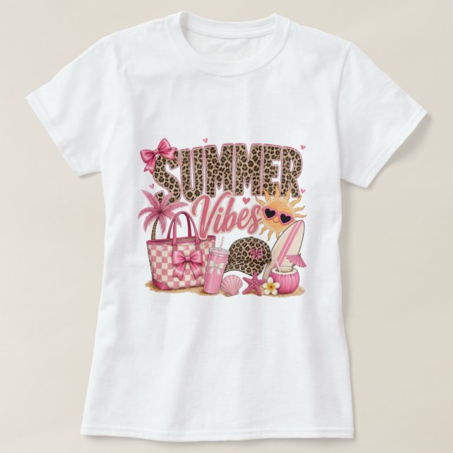 Classy Summer Vibes Graphic T-Shirt (Design Front)