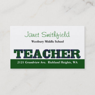 Classy Teacher's Business Card