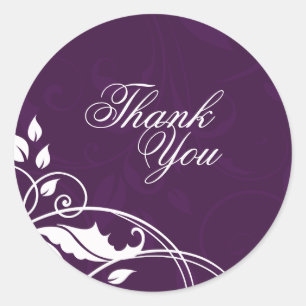 Classy Thank You Wedding Stickers