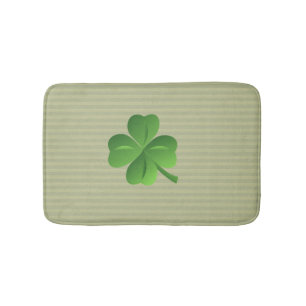Classy Trendy Irish Lucky Shamrock Bath Mat