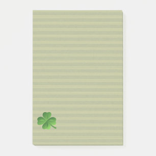 Classy Trendy  Irish Lucky Shamrock Post-it Notes