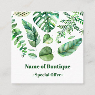 Classy tropical leaves Boutique  Discount Coupon