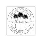 Classy Tropical Palm Trees Family Return Address