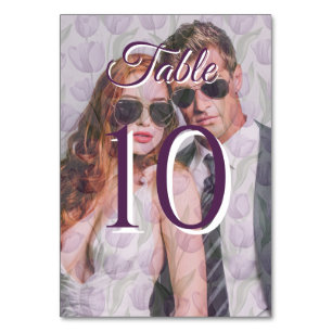 Classy Tulip Happily Ever After Wedding Table Number