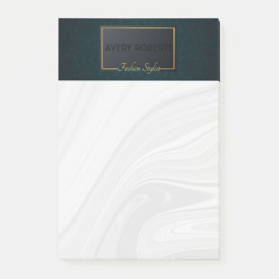 Classy turquoise ornament Elegant luxury Post-it Notes